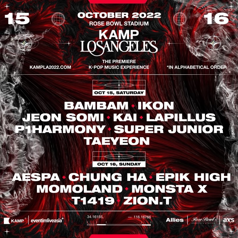 [KAMP-LA]lineup-poster, EventimLiveAsia